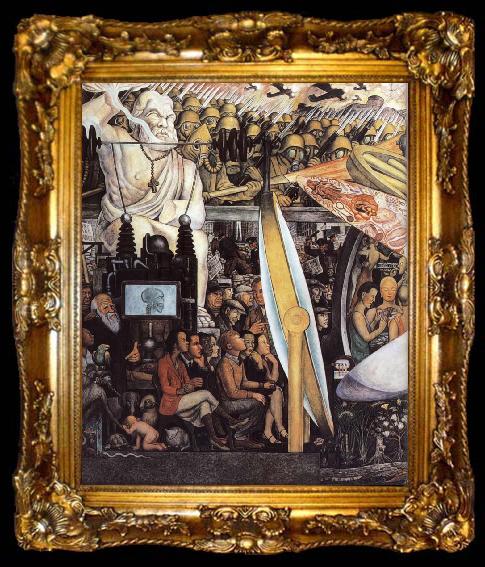 framed  Diego Rivera Man universe,manipulator, ta009-2